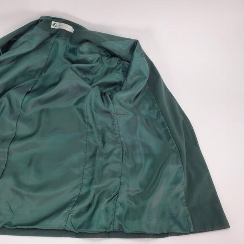 Girl Scouts of the USA Vintage Forest Green Uniform Blazer Jacket Womens Size 8 - Picture 9 of 14